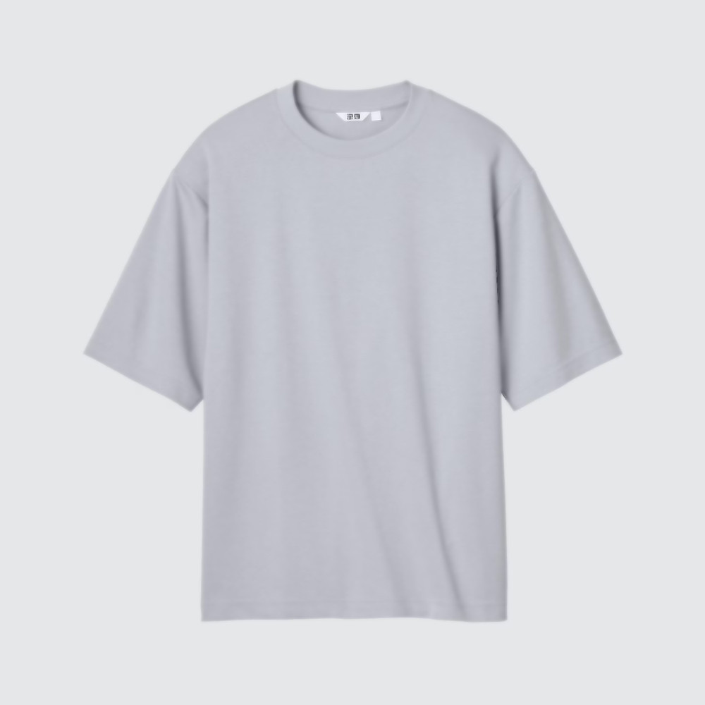 UNIQLO U AIRism Cotton Oversized Crew Neck Half-Sleeve T-Shirt XXS-3XL gallery