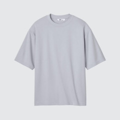 UNIQLO U AIRism Cotton Oversized Crew Neck Half-Sleeve T-Shirt XXS-3XL