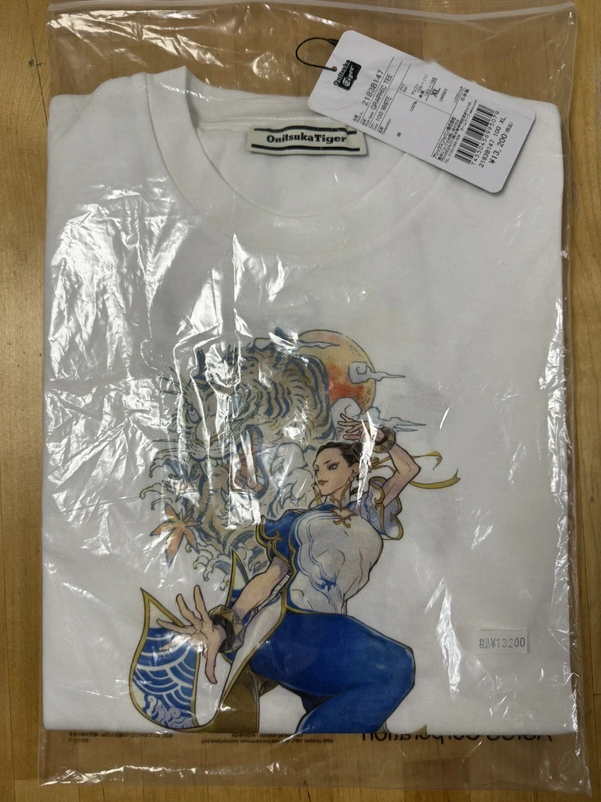 Street Fighter x Onitsuka Tiger Capcom Chun Li Kimberly Shirt XL Unisex 2183B147 gallery