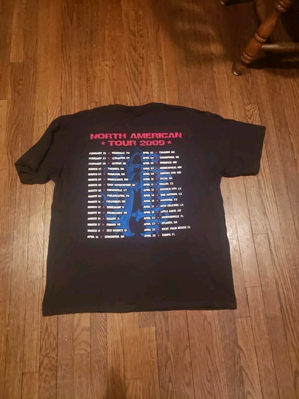 Nickelback 2009 Tour T-Shirt - Size XLarge Black 2000s Rock Music Vintage Xl gallery
