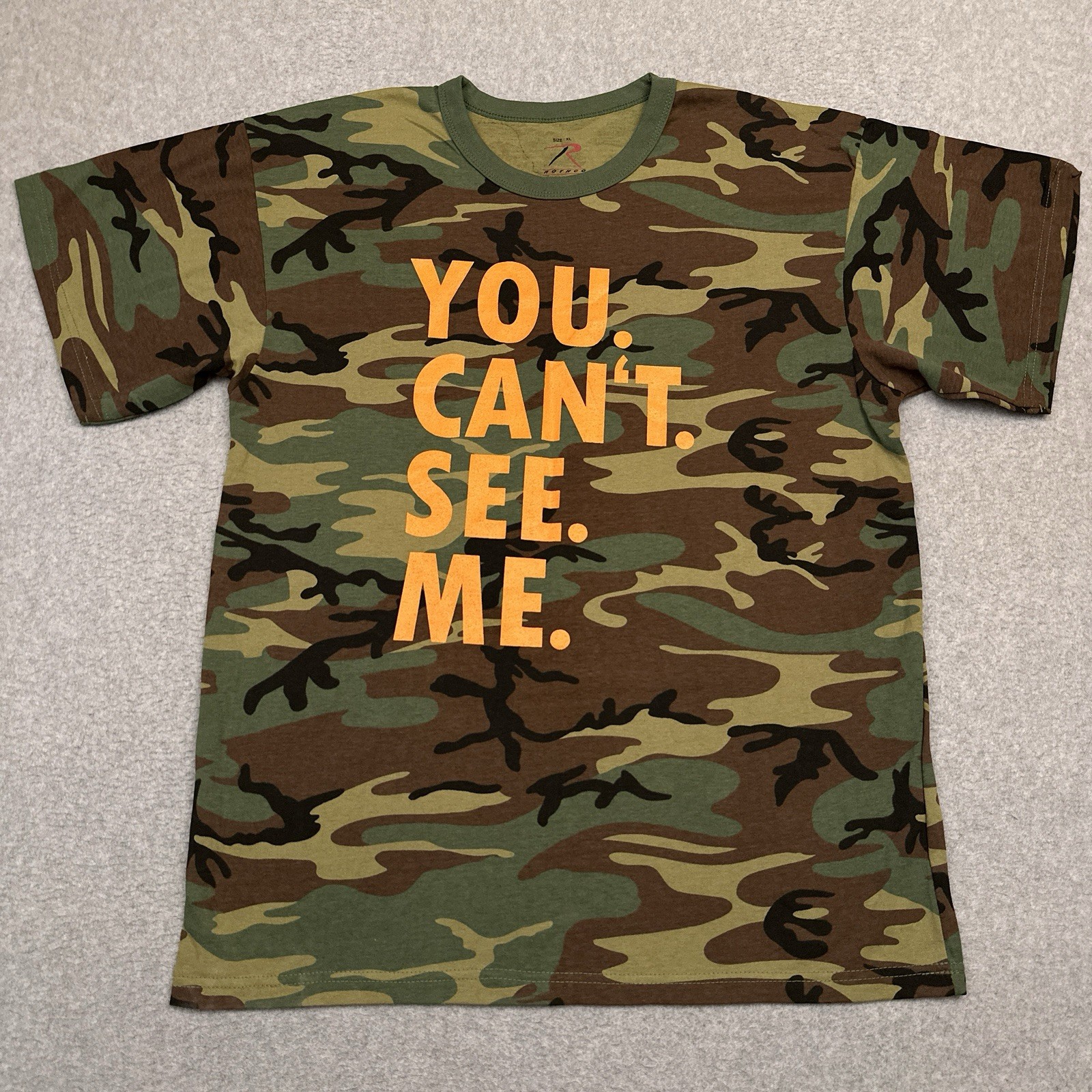 Rothco John Cena You Cant See Me Camo T-Shirt Mens XL Crewneck WWE Graphic Tee gallery