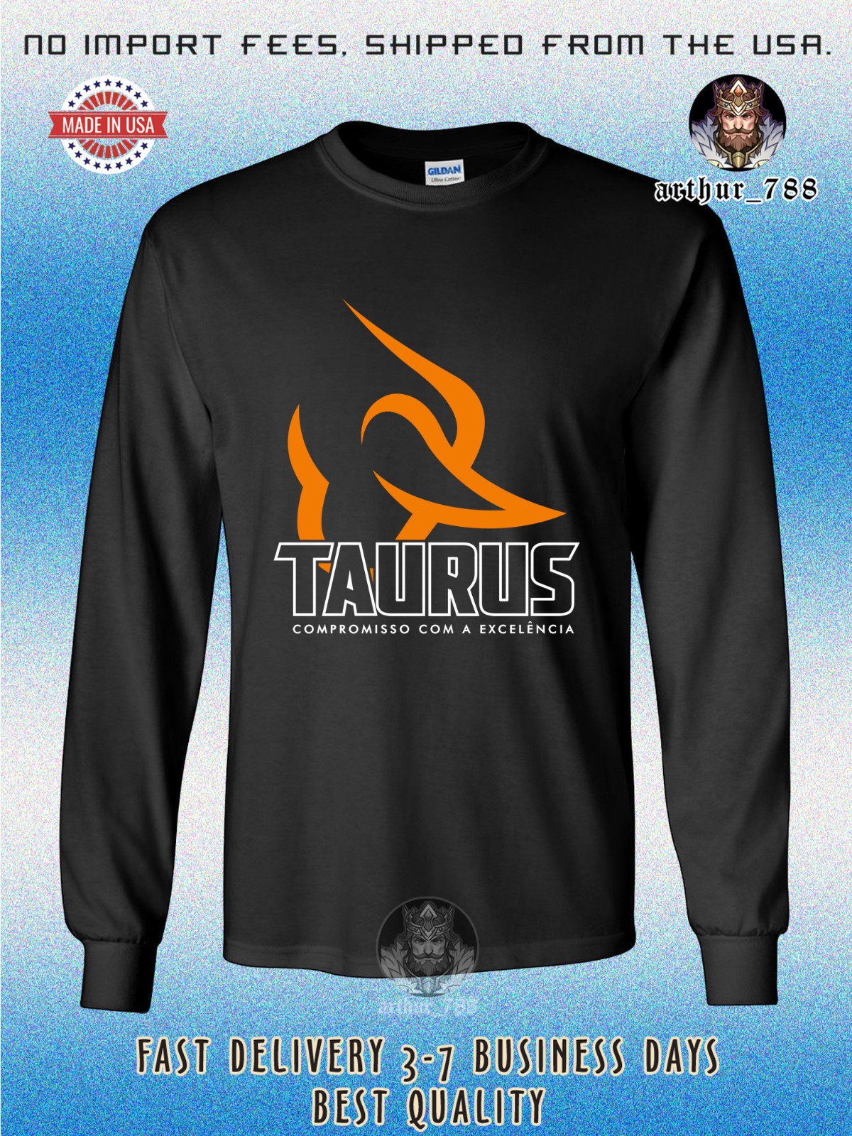 New Taurus Firearms Logo Men's Long Sleeve T-Shirt American Size T-Shirt gallery