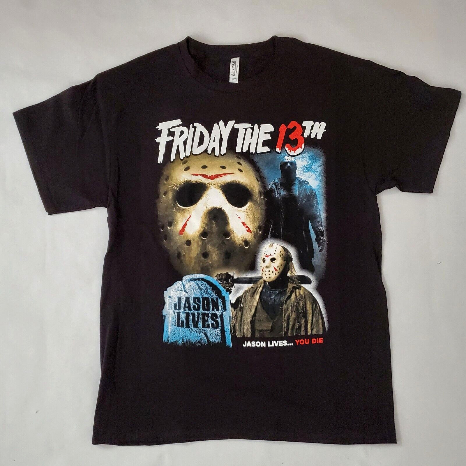 FREE SAME DAY SHIPPING New FRIDAY THE 13th Jason Lives You Die Shirt Size XL gallery