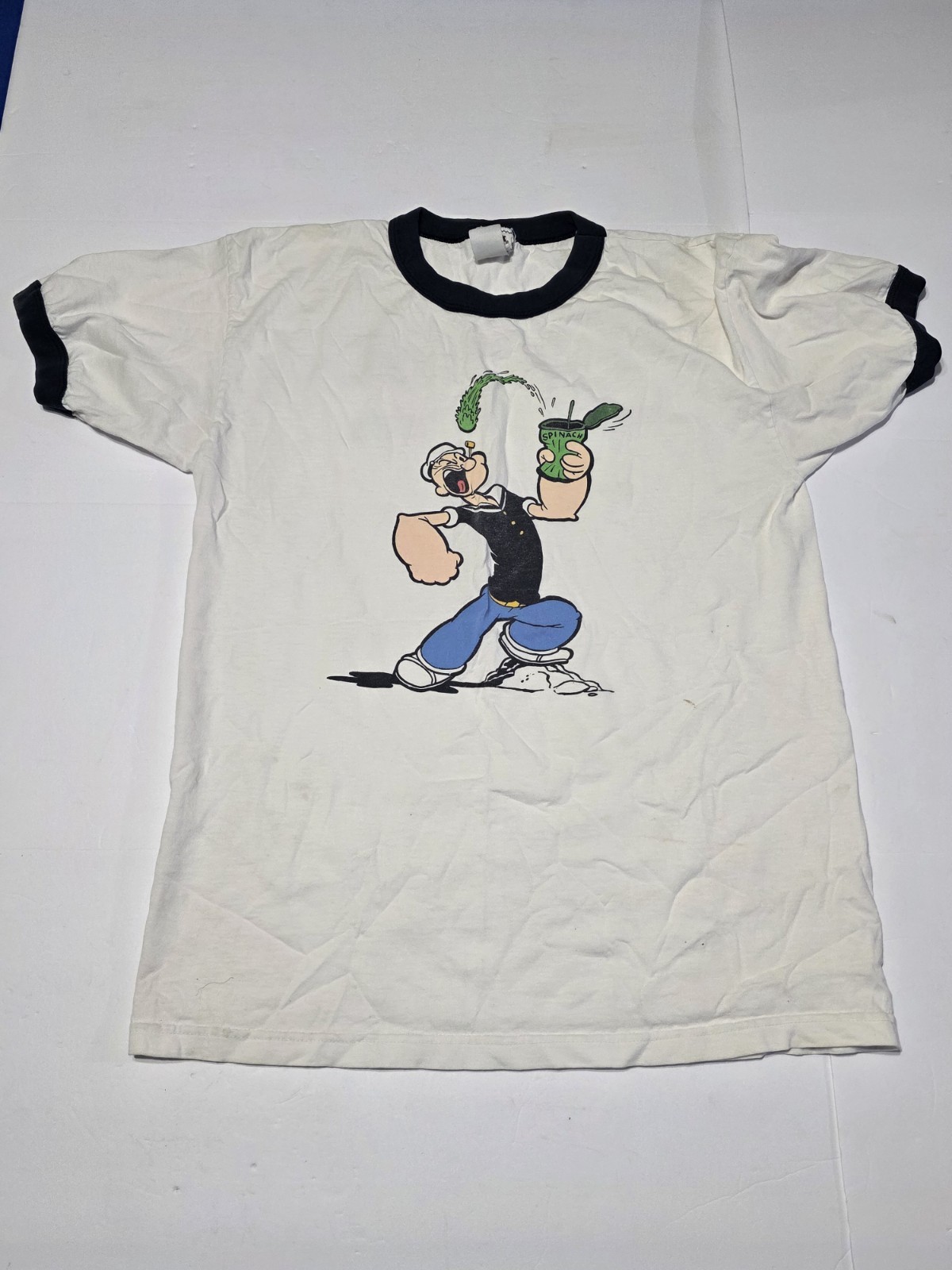 Vintage 2003 Popeye I Y’am What I Y’am Ringer T Shirt By Freeze XL?