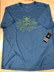 ADIDAS PERFORMANCE TEE SHIRT BLUE SIZE XL NWT