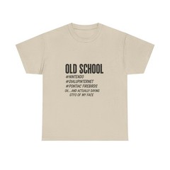 Old School dial up Pontiac Firebird funny graphic t shirt S-5xl