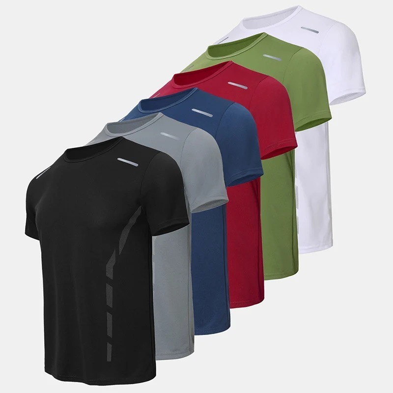 1/4 Pcs Mens T-Shirt Sport Gym Training Tee Fitness Running Top Jogging Boxing gallery