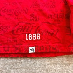 Coca-Cola by Staple Red Long Sleeve Pocket T-Shirt All Over Print Mens XL RARE