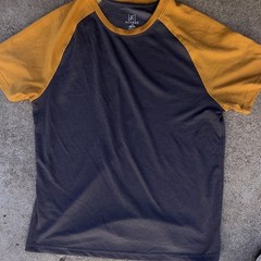 George Colorblock Raglan Crew Neck Knit T-Shirt Men’s L Regular Short Sleeve