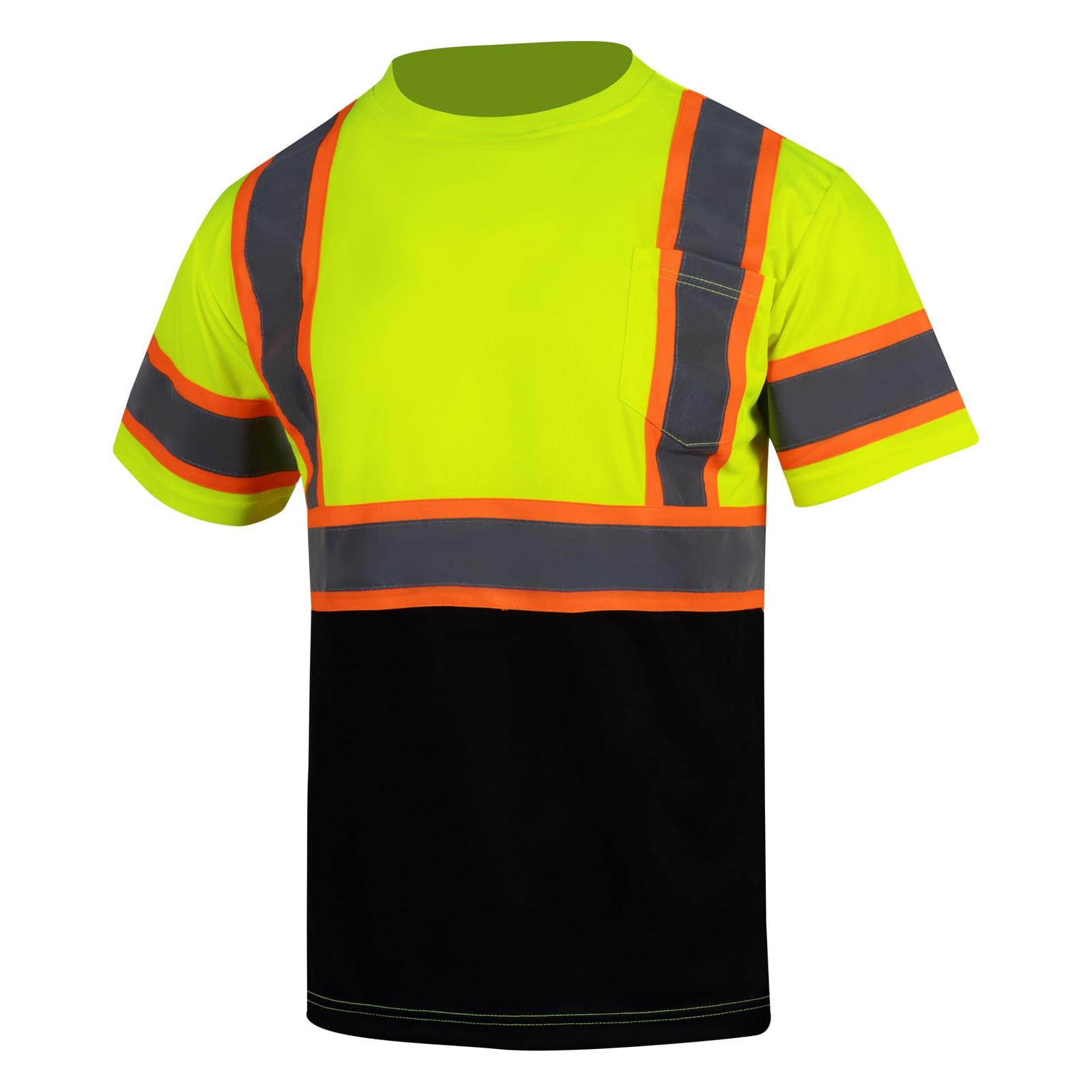 Hi Vis Reflective Safety Shirts for Men ANSI Class 3 High Visibility Construc... gallery