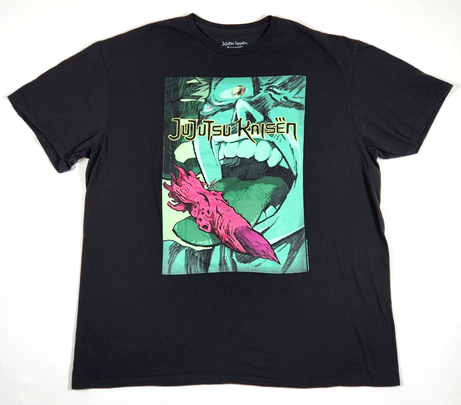 Jujutsu Kaisen Yuji Itadori Men’s Black Graphic T- Shirt – 2XL
