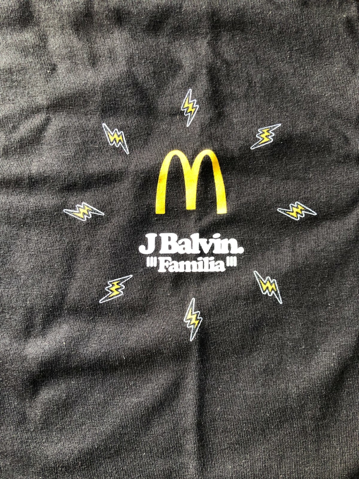 Authentic New McDonald’s X J Balvin Crew 2020 Black Employee T Shirt All Sizes gallery
