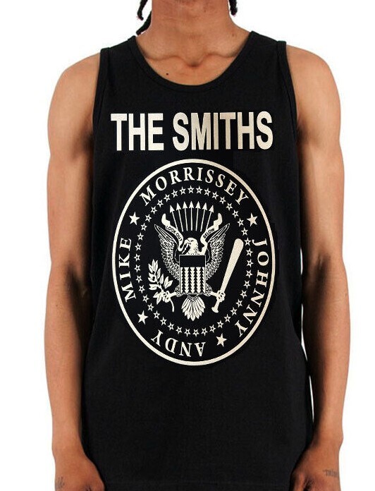 THE SMITHS Rock Band Black Tank Top Men’s Sizes