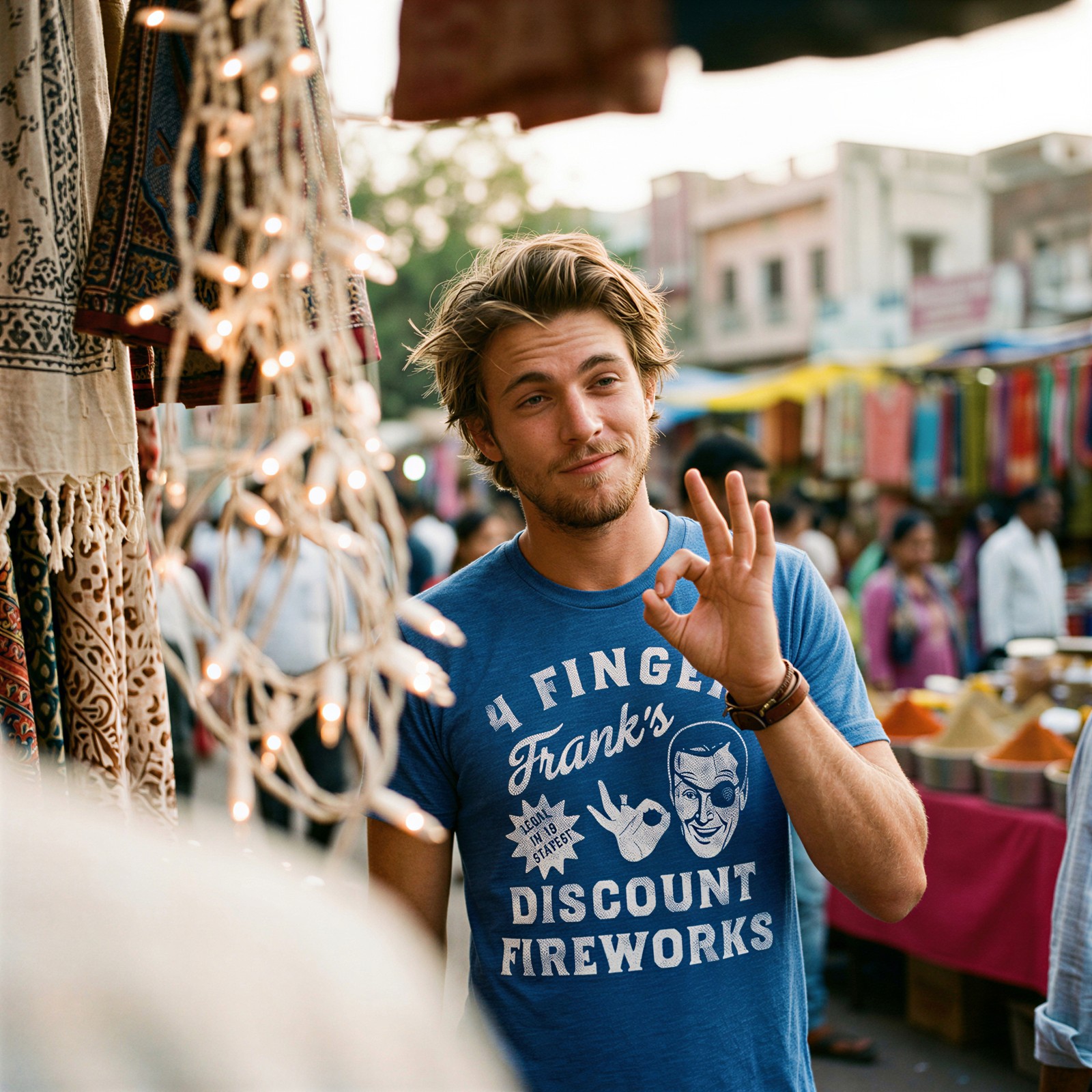 Mens Funny T Shirts 4 Finger Franks Discount Fireworks Sarcastic Fourth Of July gallery