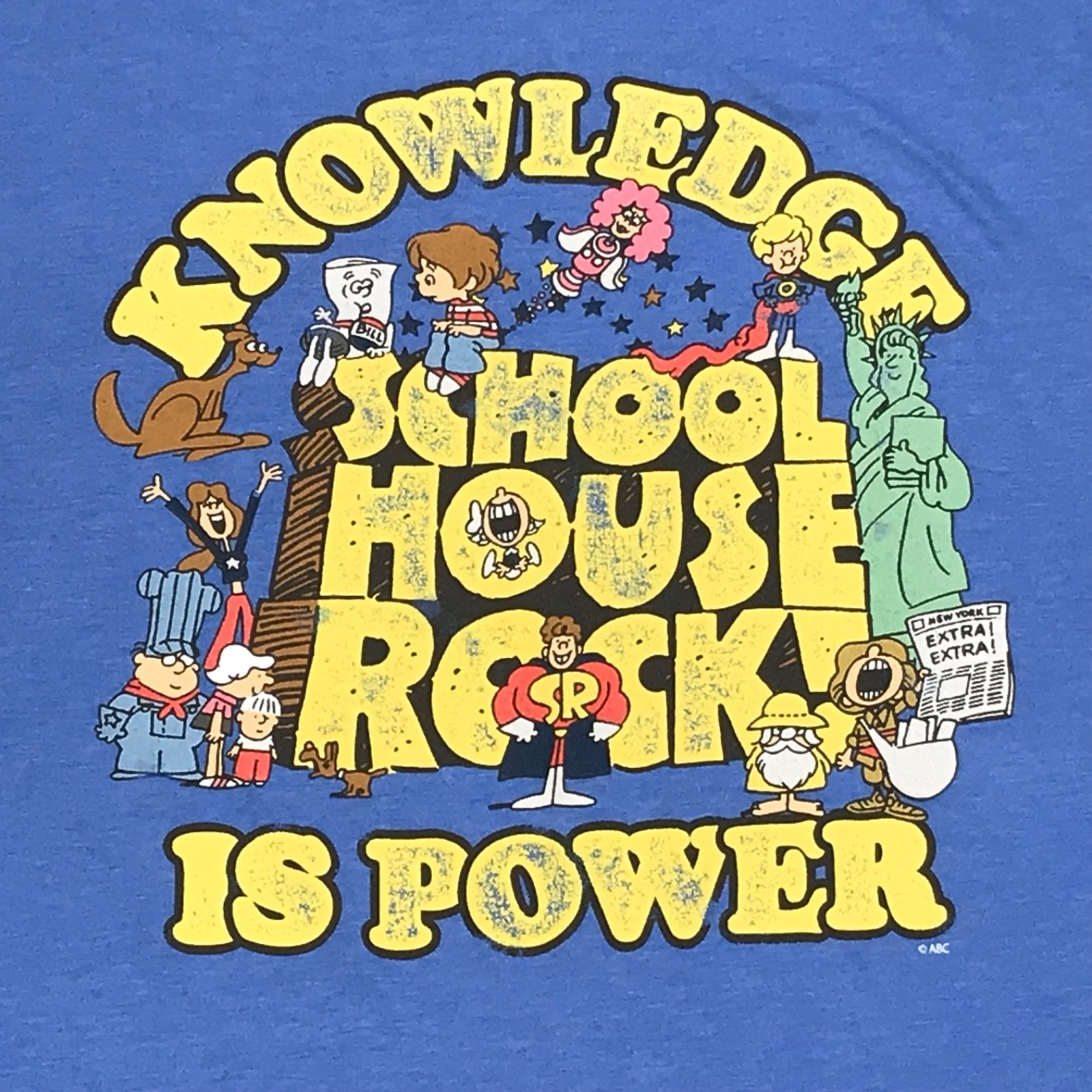 School House Rock Classic Vintage TV Commercials Ripple Junction XL T-Shirt gallery