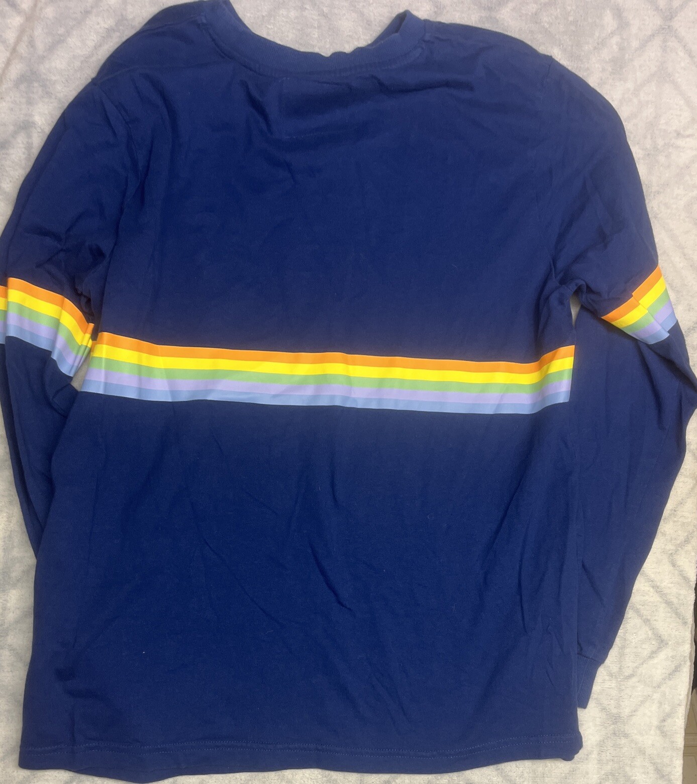 Wilbur Soot Shirt Rainbow Stripe Long Sleeve Crewneck Tee Men's Medium gallery