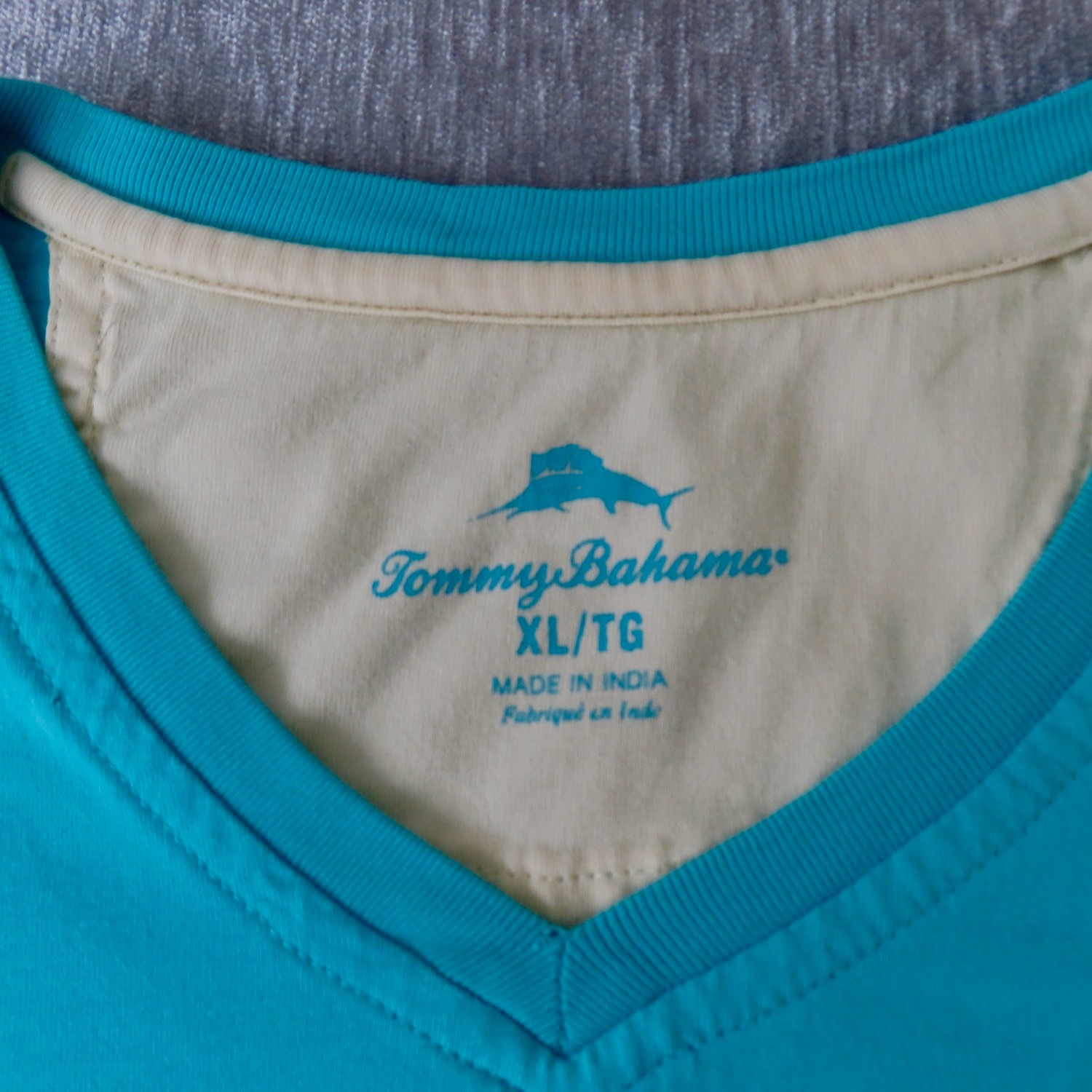 Tommy Bahama Shirt Men XL Blue Pima Cotton Bali High Tide V-Neck T-Shirt Outdoor gallery