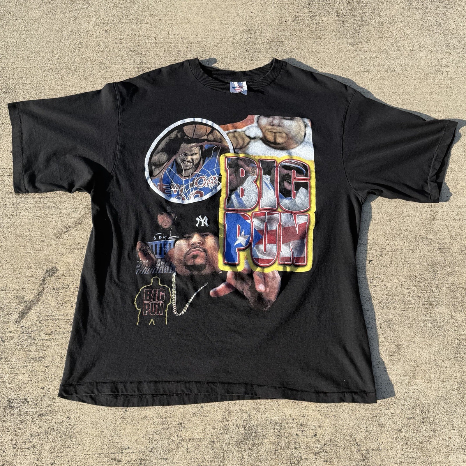 VINTAGE BIG PUN RAP TEE SHIRT XL fat joe punisher capital punishment nas wu tang gallery