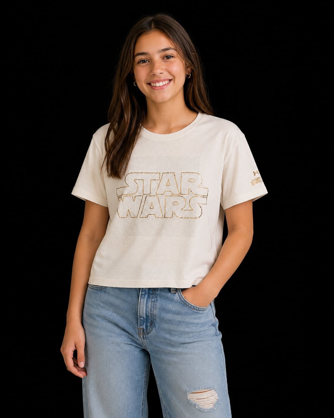 Under Armour Star Wars Graphic Logo Cropped T-Shirt gallery
