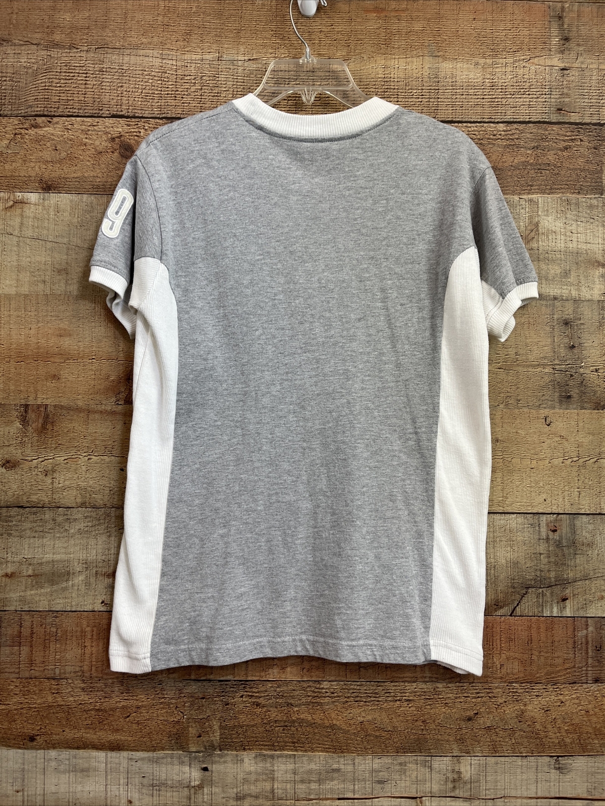 Mens T Shirt 2 Tone No 9 Scotland Saltire Logo Grey Medium gallery