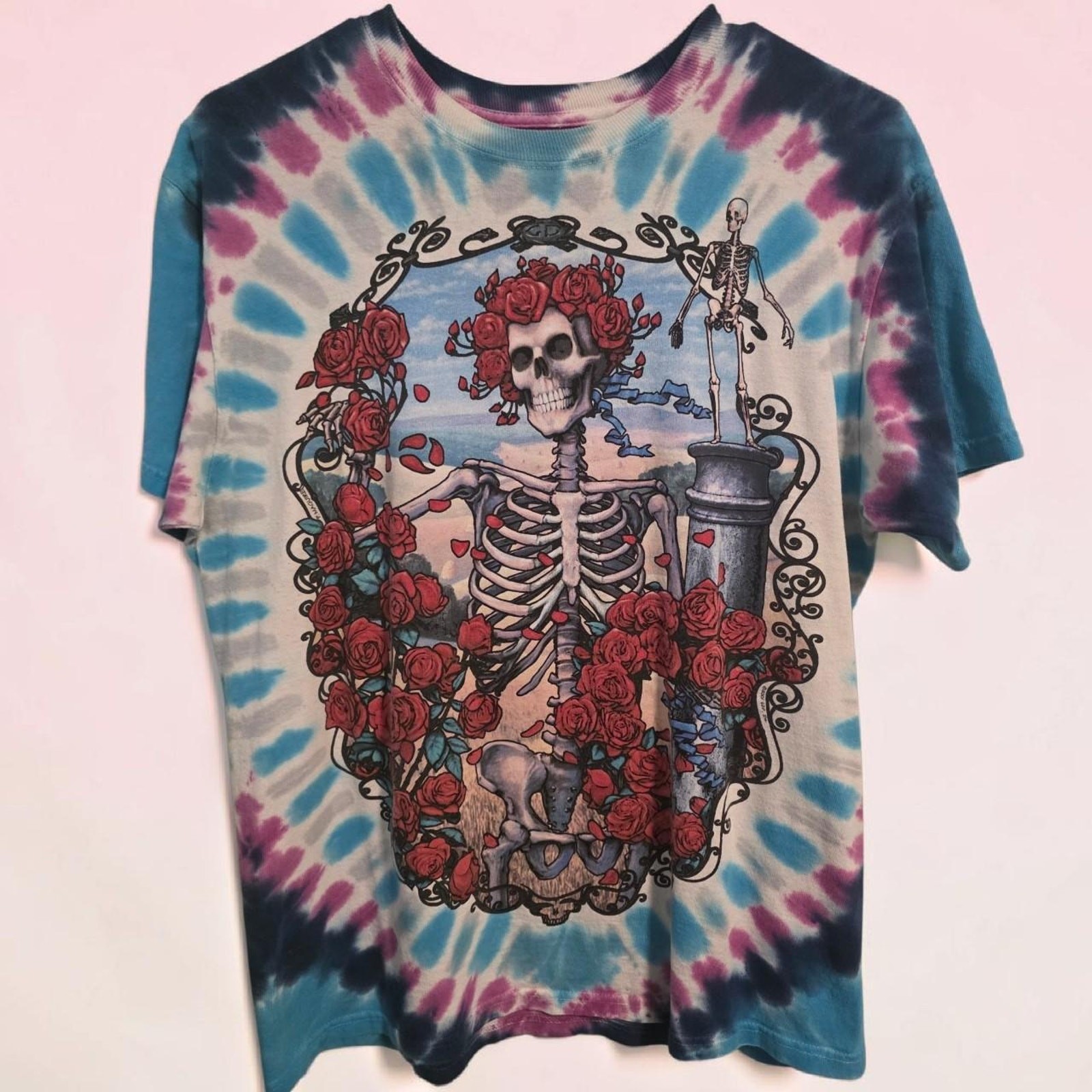 Liquid Blue Grateful Dead 30th Anniversary Graphic Tie Dye Tee
