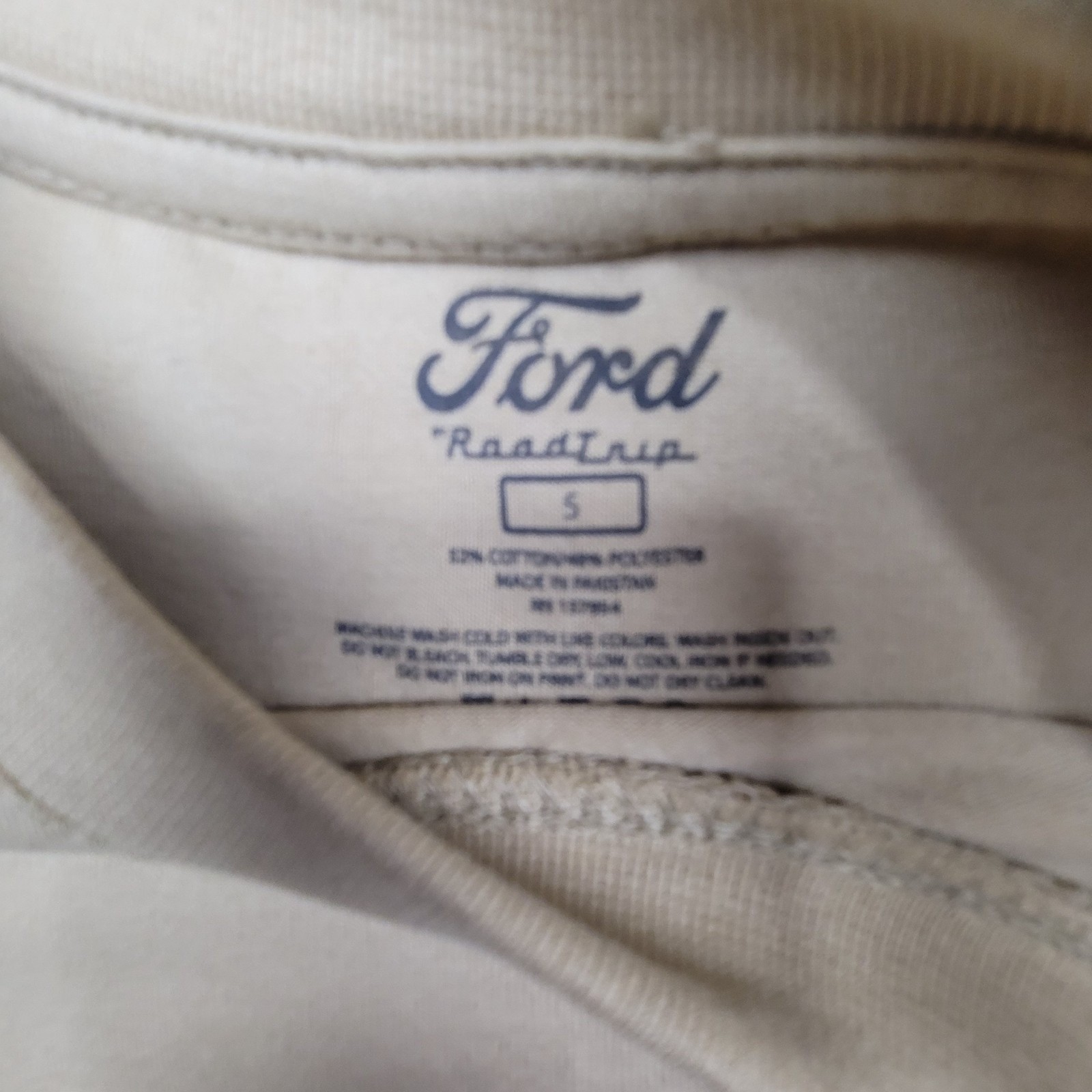 Ford Bronco Men's Beige Shirt Size Small Cotton Blend Graphic Tee gallery