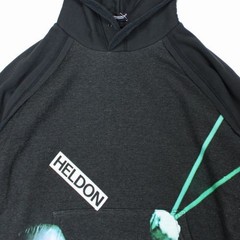 Undercover 25AW AllOver Pattern Hoodie Charcoal CottonPolyester Sâ€¢B HELDON Par