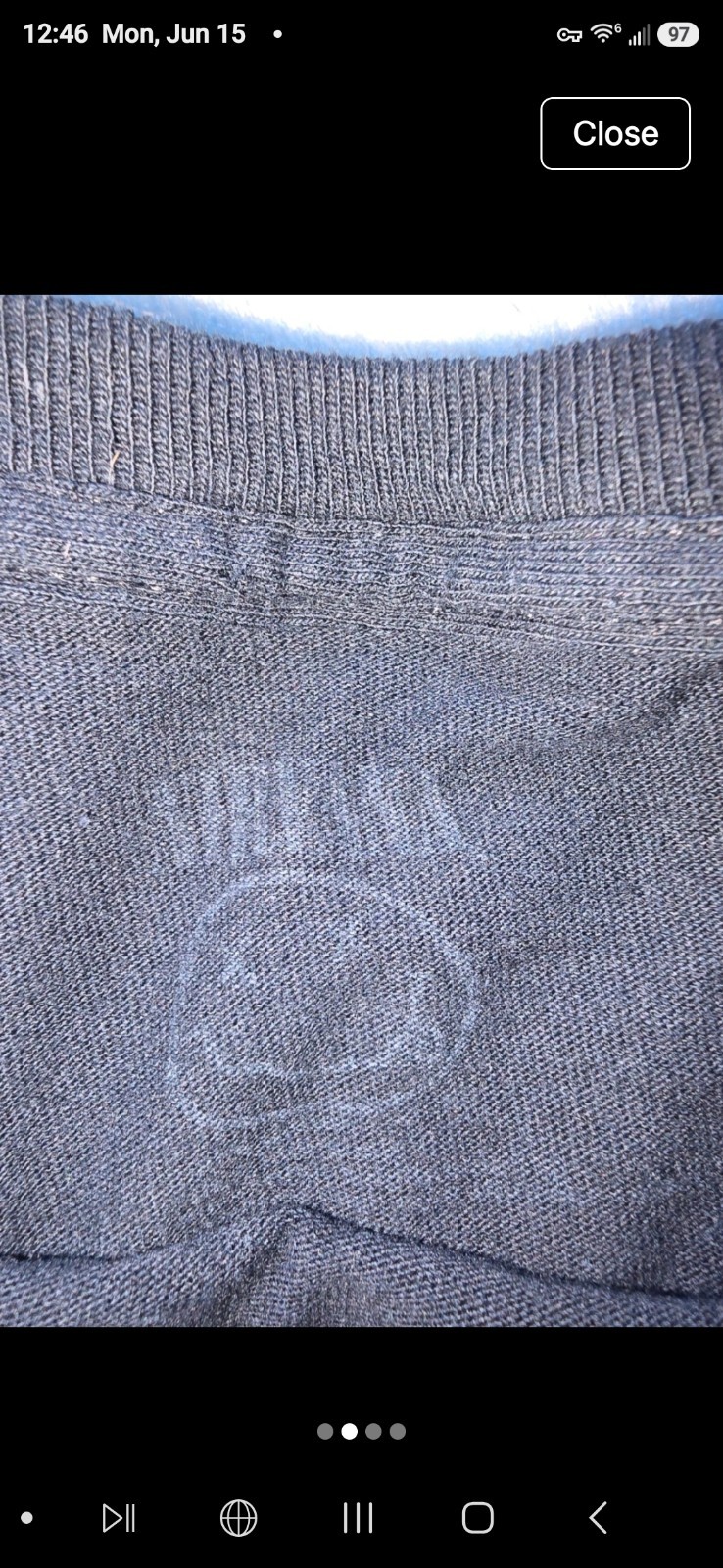 Nirvana T Shirt Black Graphic Crew Neck Classic Smiley Face Logo Blue Yellow S/M gallery