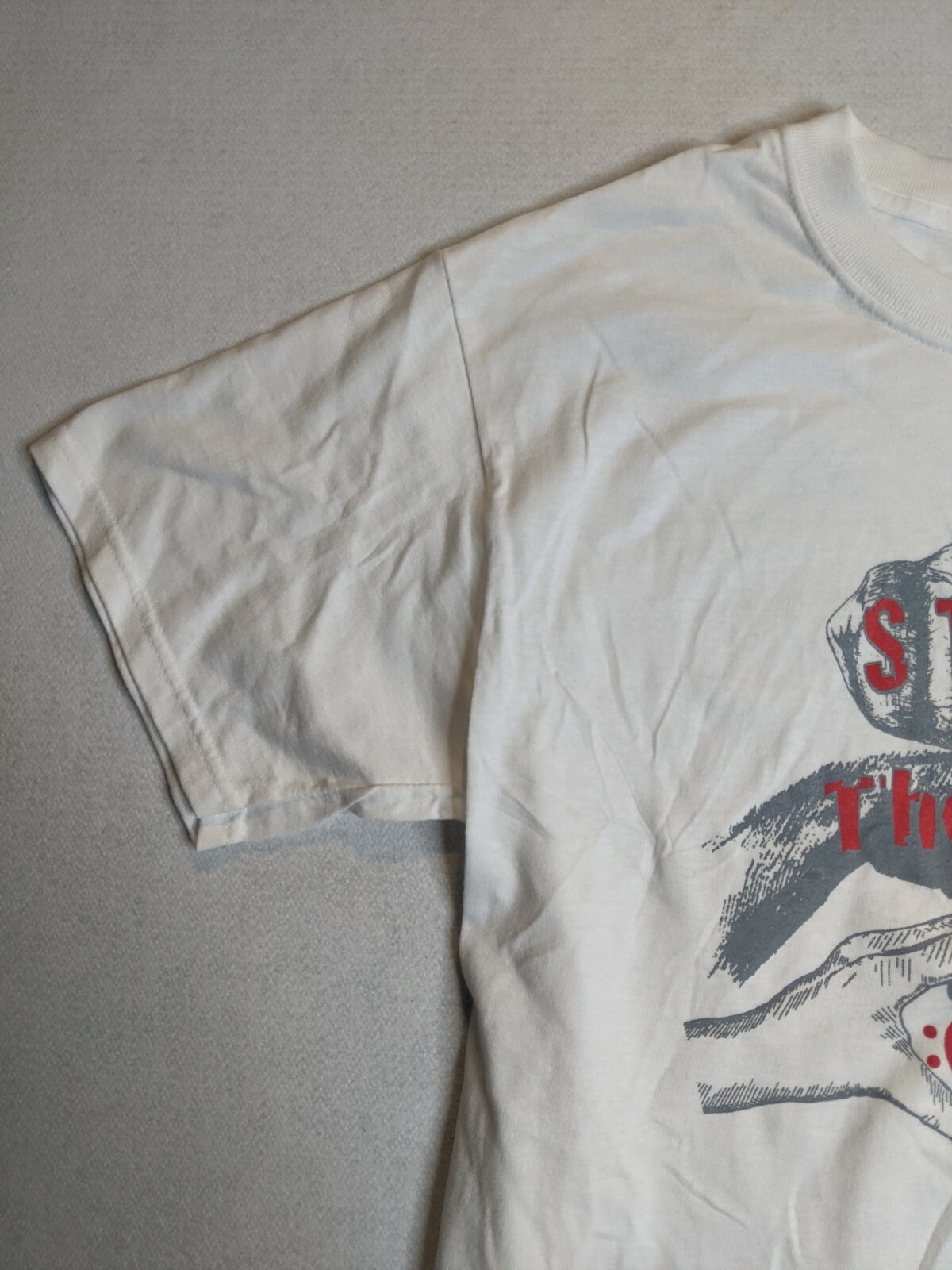 Stop the violence Love Heart Domestic Abuse shirt mens size Medium M White gallery