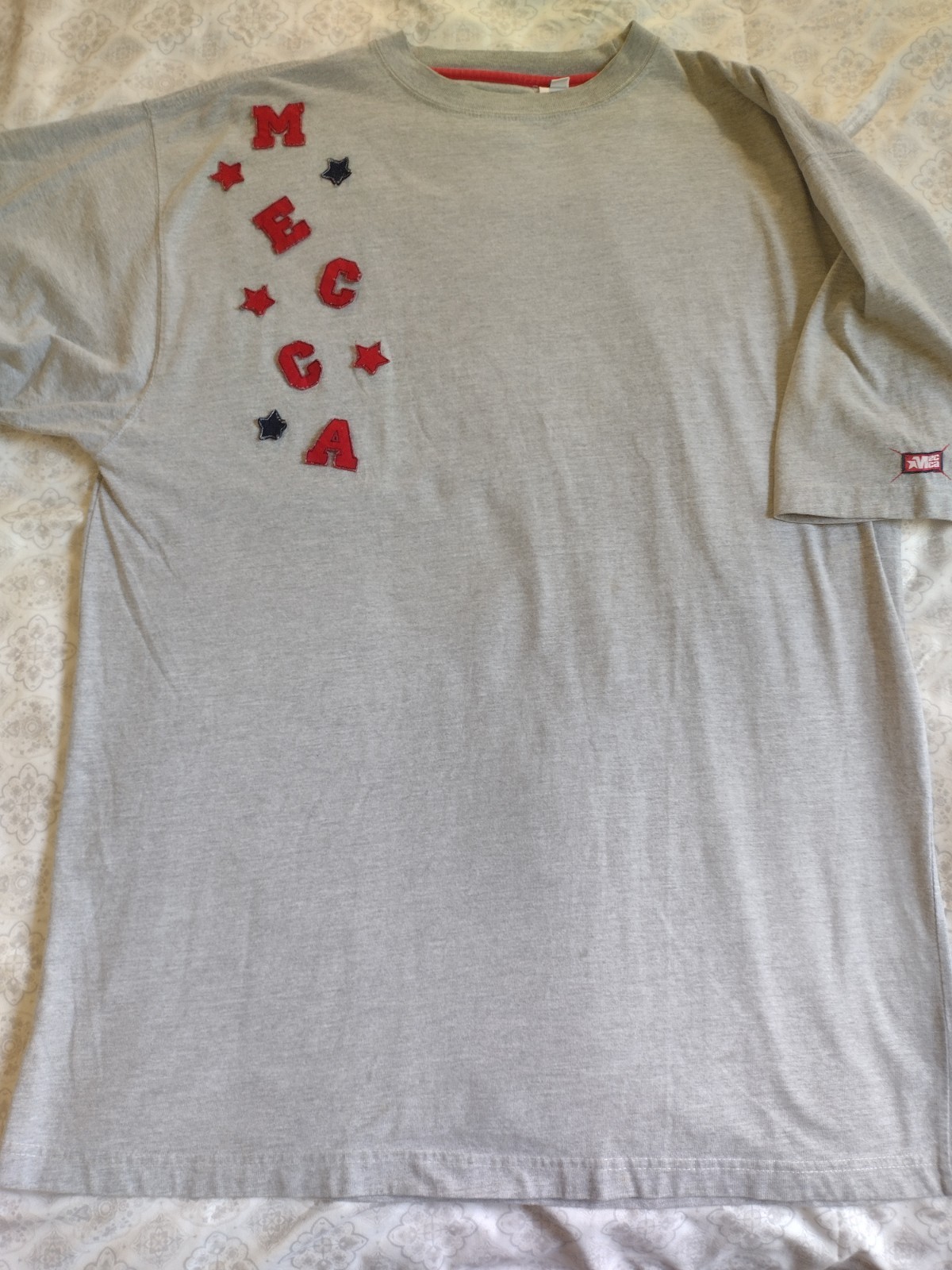 Vintage Y2K Mecca USA VTG 90s Shirt Mens XL Gray OG Skater Hip Hop Streetwear gallery