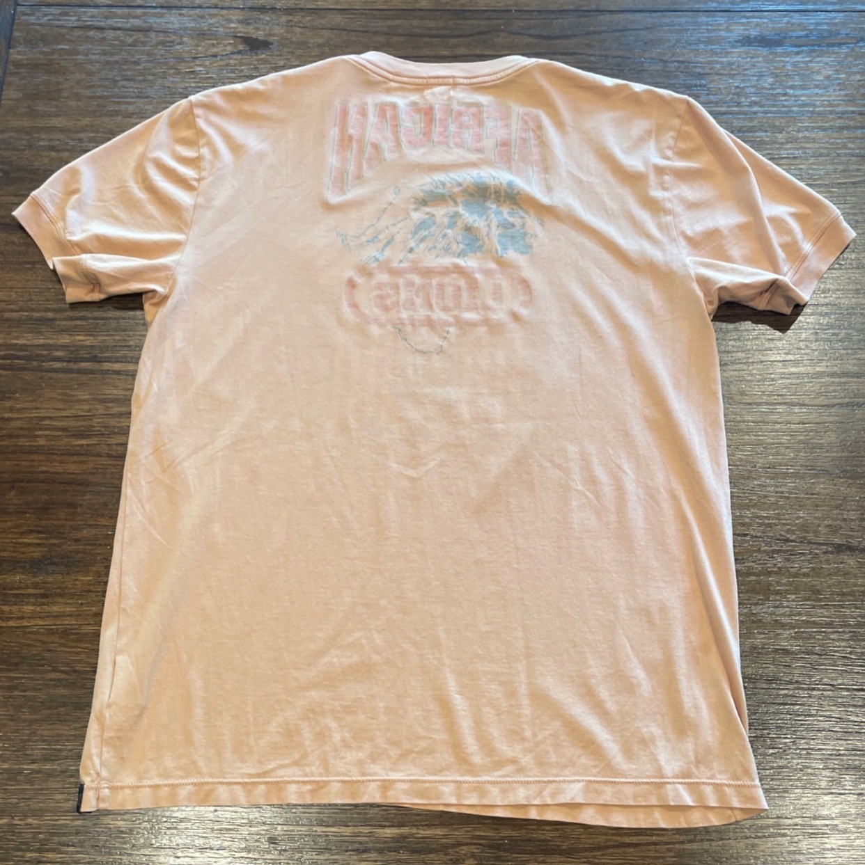 VTG 2005 AG Mens M/L Reversible Graphic Print Tee Crewneck Zaire African Lions gallery