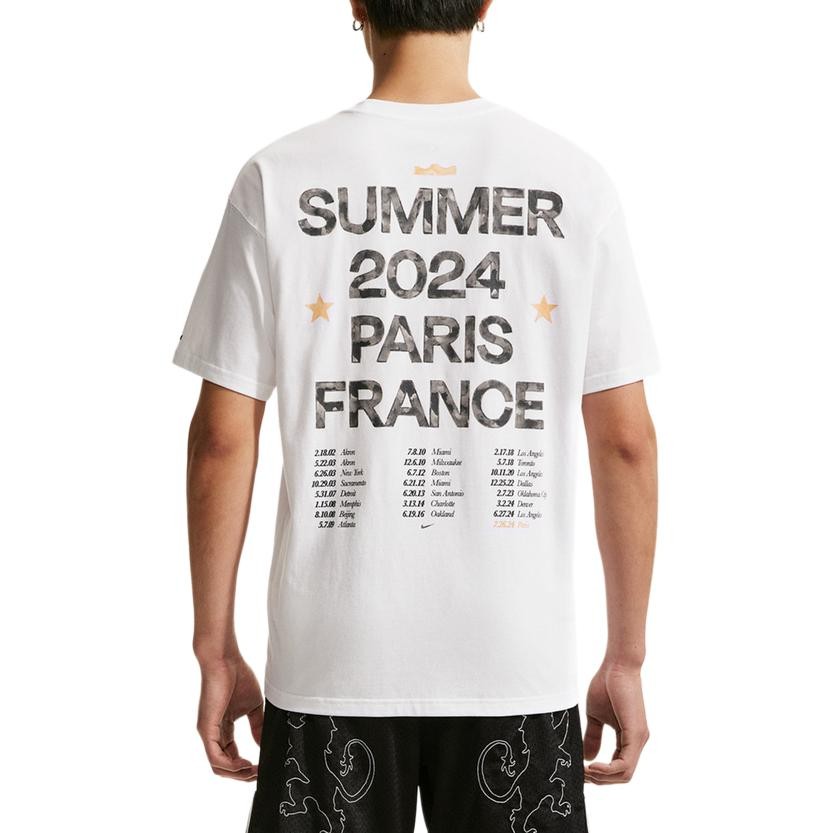 Nike T Shirts Men's White Crew Neck Moderate IH8582-100 Size gallery