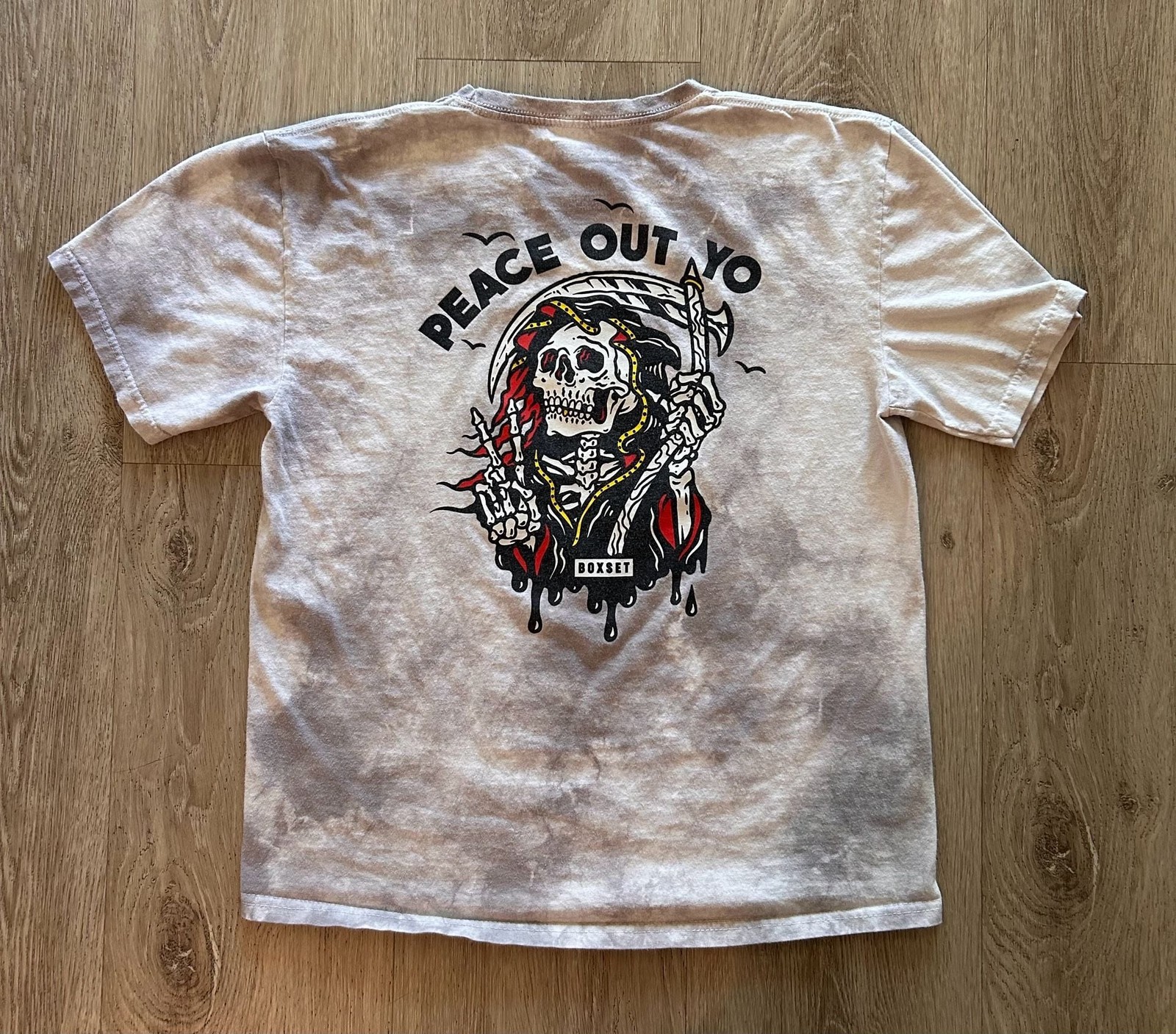 Boxset Peace Out Yo Tie Dye Reaper Graphic T-Shirt