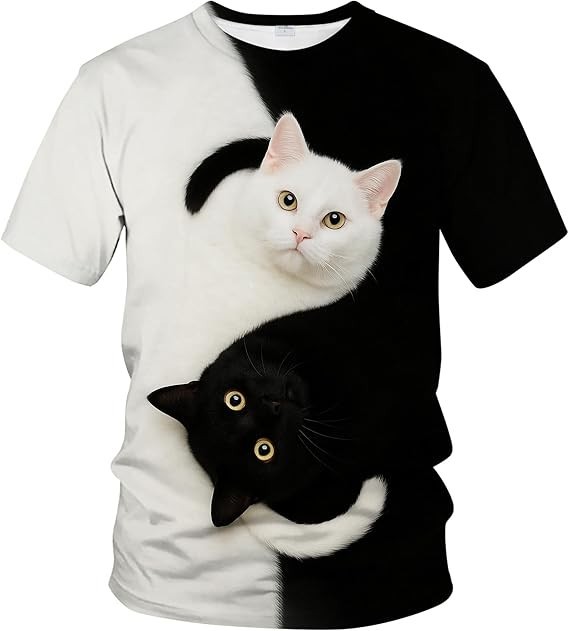 New Funny Cat Graphic Novelty T-Shirt Short Sleeve S-234XL shirt gallery
