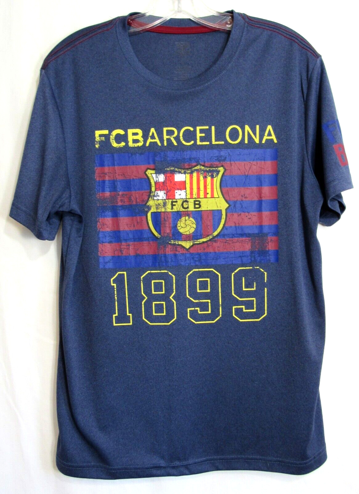 FORQA FC Barcelona 1899 Blue Graphic Short Sleeve T Shirt Size Medium EUC gallery