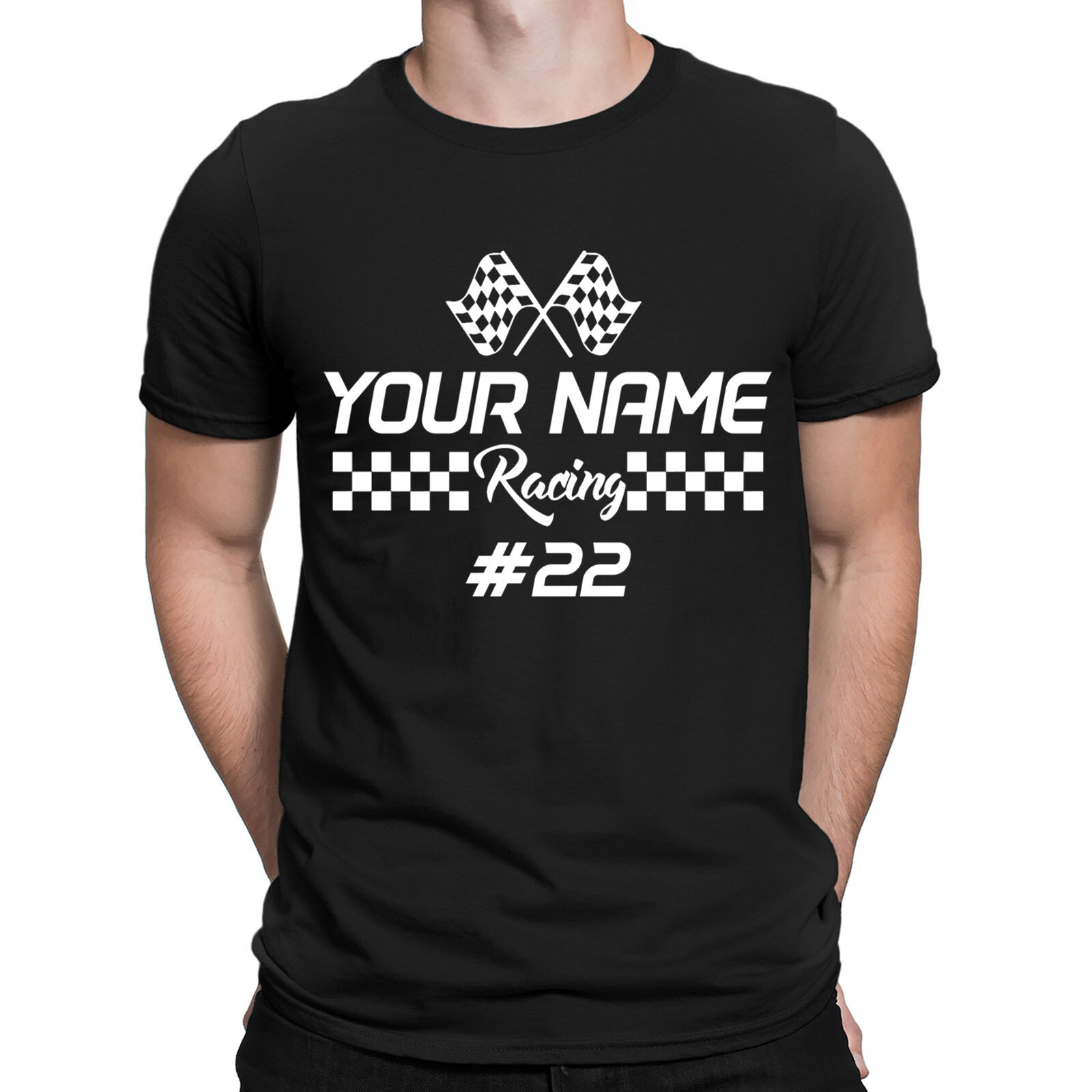 Personalised Racing Your Name Number Race Dirt Bike Mens Womens T-Shirts #NED gallery
