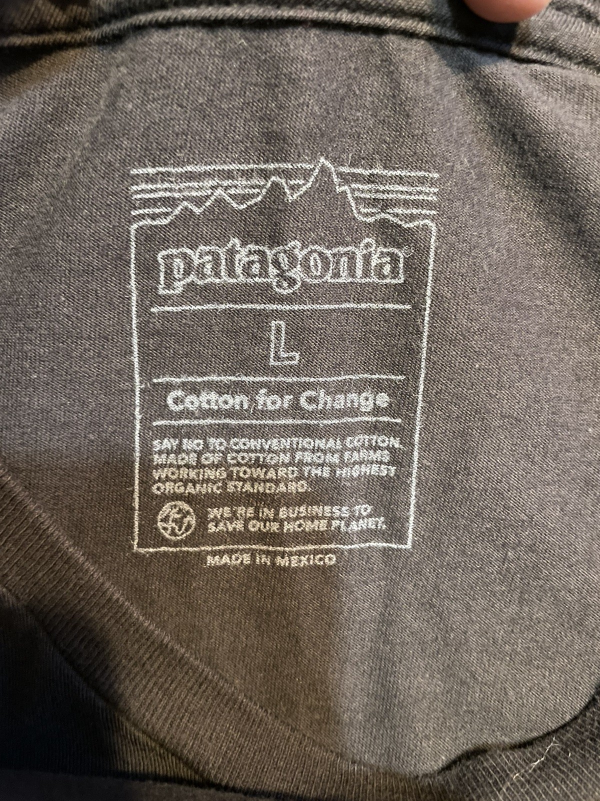 Patagonia Mens - Aquatic Action Organic T-shirt - Little Fish: Ink Black Sz L gallery