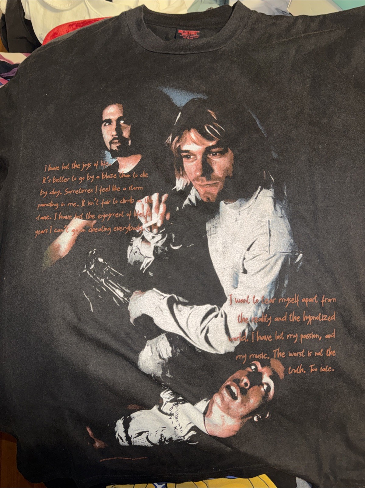 Kurt Cobain Double Sided Tshirt Xl Bootleg