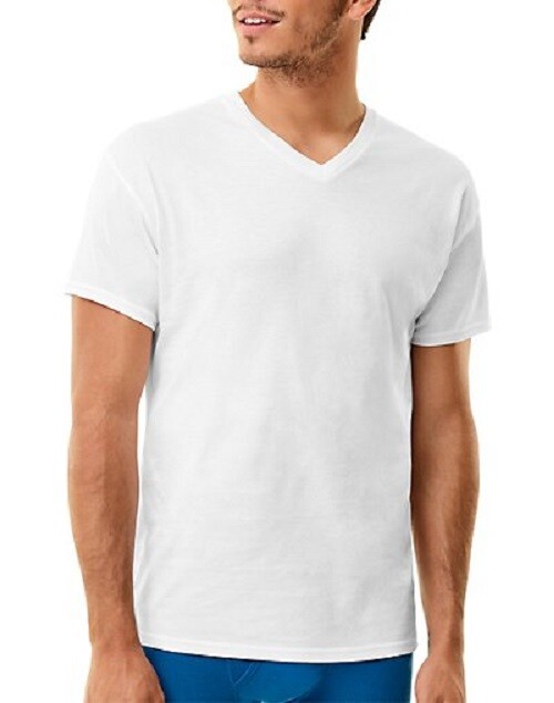 Hanes® Men’s Luxury Essentials White V-Neck Undershirt 3-Pack   ” TOP 1 ” YZT2W3