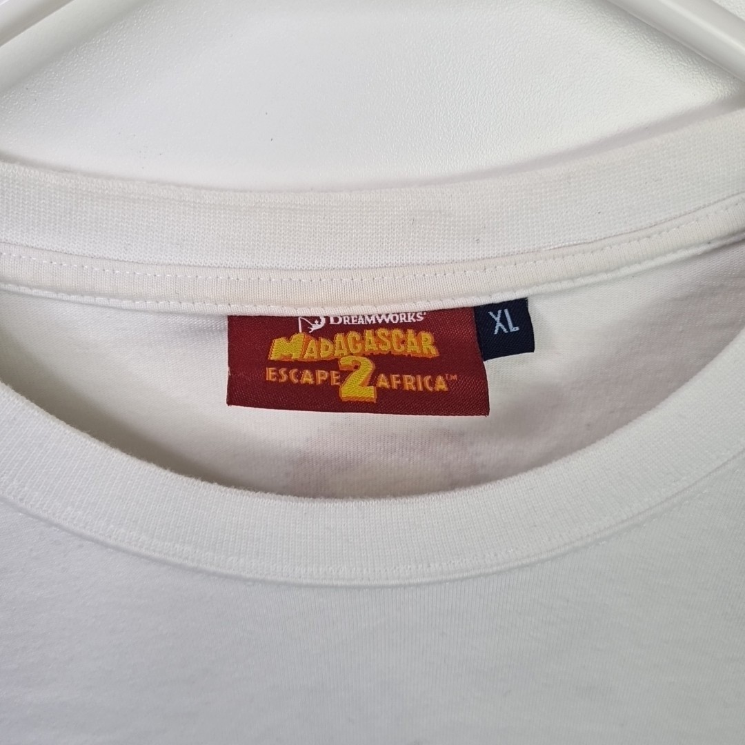 Dreamworks Men's Classic Madagascar 2 Ocean Park Hong Kong Cotton White Sz XL gallery