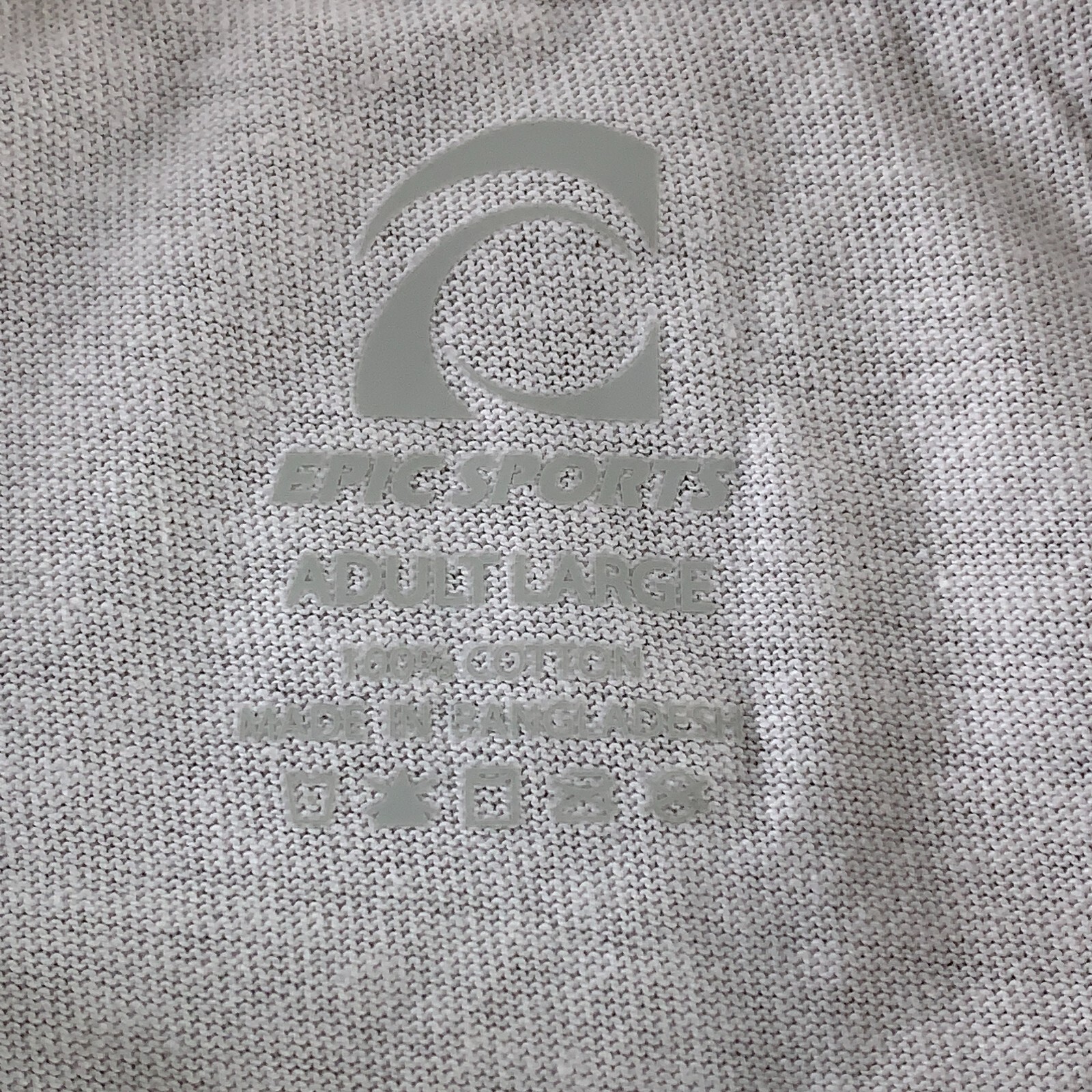 Epic Adult Size Large White 5.6 Ounce Pre-Shrunk Heavy Cotton T-Shirt E140571 gallery