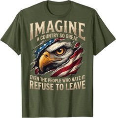 (ON Back) Retro Imagine A Country So Great Even The People T-Shirt