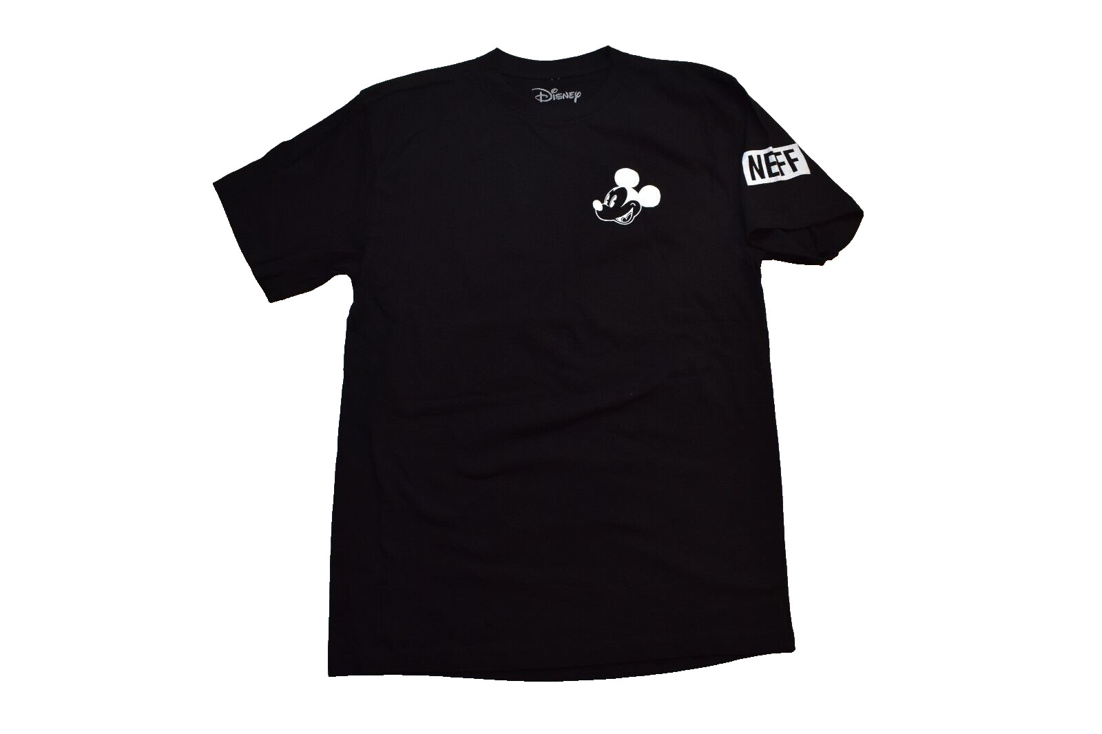 Neff X Disney Mens Mickey Mouse No Worries Graphic Black T-Shirt NWT S, M, L