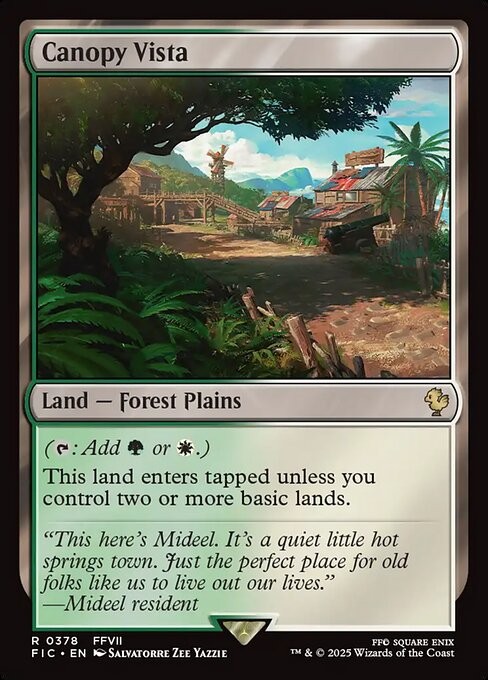 Canopy Vista 378 R Normal FIC MTG NM