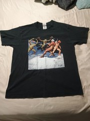 Hanes Heavy Vintage Frank Frazetta Leaping Lizards L Ron Hubbard T-shirt Size LG
