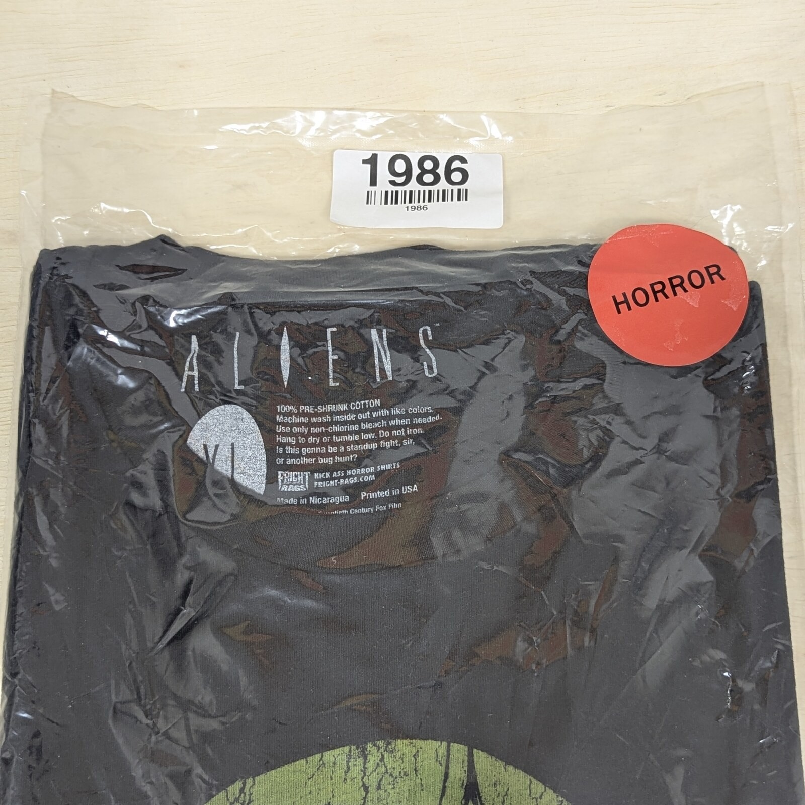 Fright Rags Aliens Xenomorph Silhouette T-Shirt Mens XL Factory Sealed Horror gallery