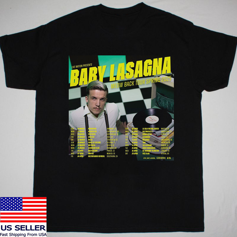 Baby Lasagna Meow Back Tour Spring 2025 T Shirt Full Size S-5XL gallery