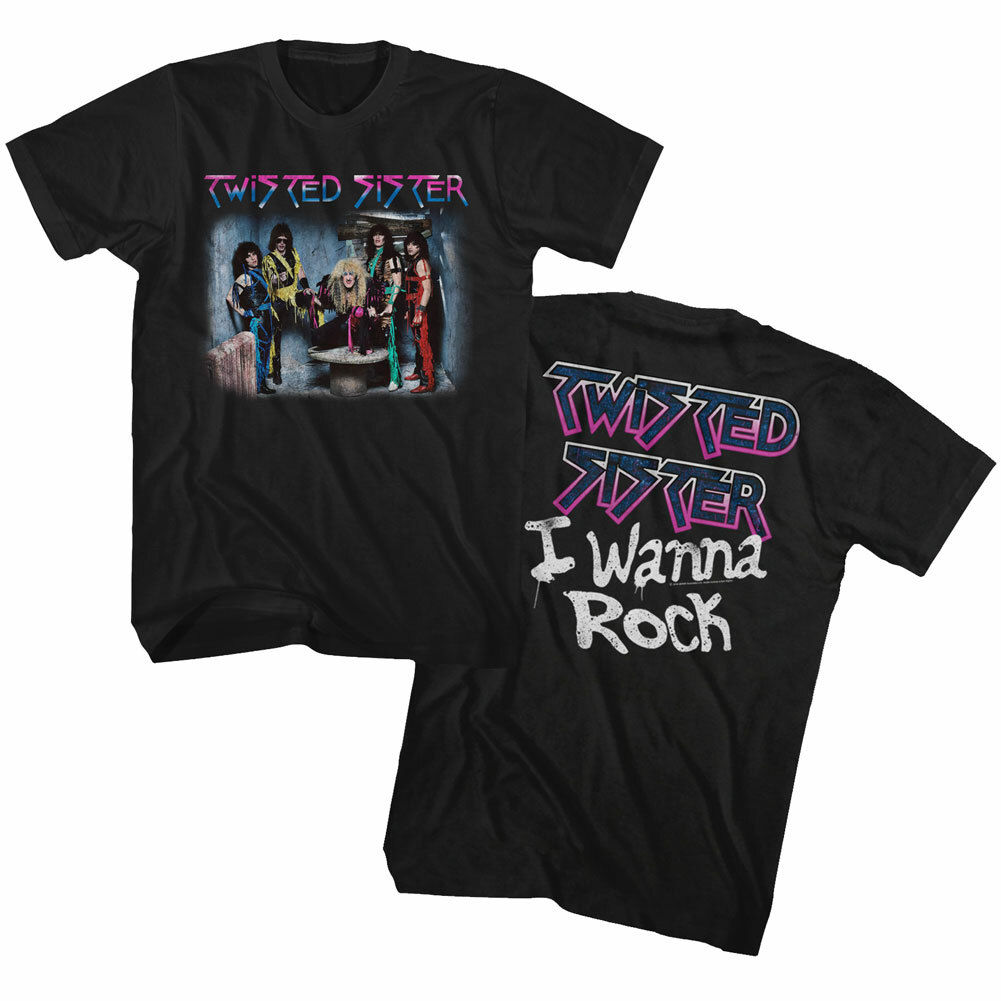 Twisted Sister I Wanna Rock Album Men's T Shirt 70's Metal Band Music Merch gallery