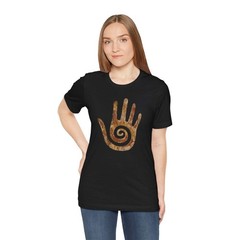 Hopi Healing Hand T-Shirt | Native American Stone Spiral Symbol Tee Shirt