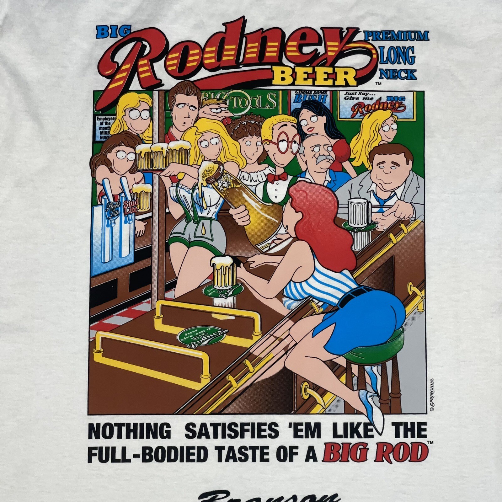 Vintage Big Rodney Beer Single Stitch T Shirt Size Large NWOT gallery